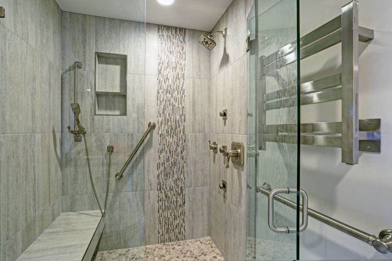 Walk-In Shower with Pebble Floor